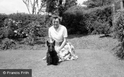A Woman With Her Scottie Dog c.1956, Hest Bank