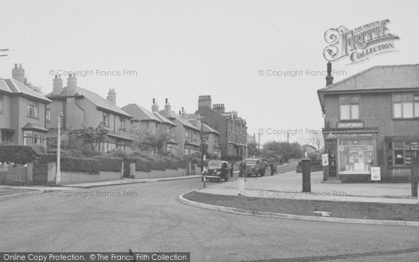 Photo of Hest Bank, Station Road And Post Office c.1955