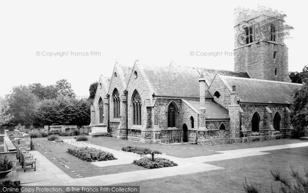 Photo of Heston, the Parish Church c1955
