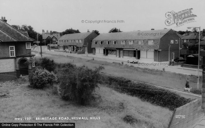 Photo of Heswall, Brimstage Road, Heswall Hills c.1965