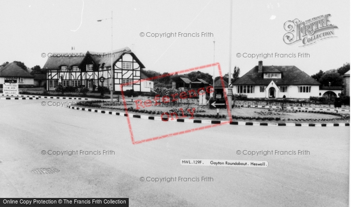 Photo of Heswall, Gayton Roundabout c.1965