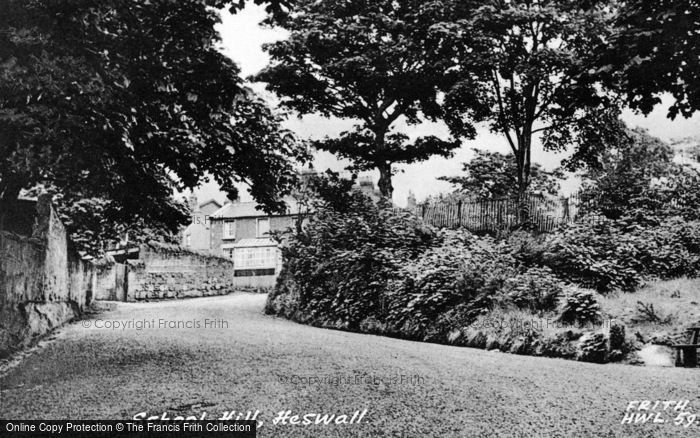 Photo of Heswall, School Hill c.1955