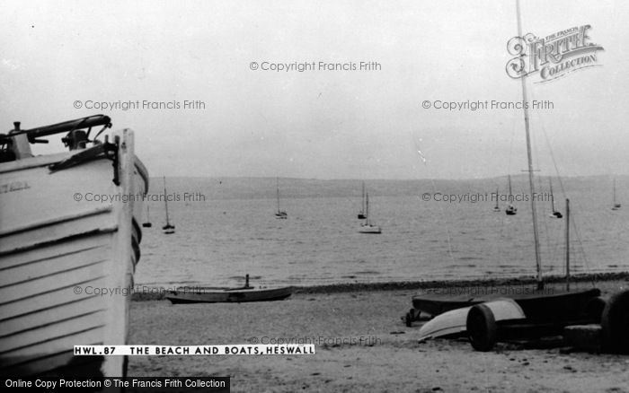 Photo of Heswall, The Beach And Boats c.1960