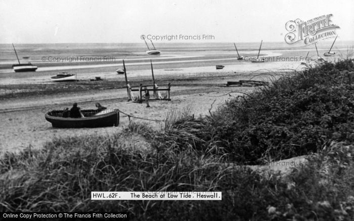 Photo of Heswall, The Beach At Low Tide c.1955