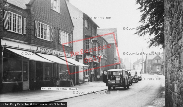 Photo of Heswall, The Village c.1955