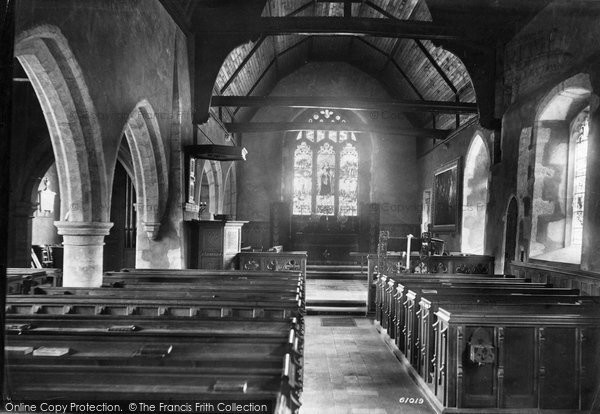 Photo of Hever, Church Interior 1908