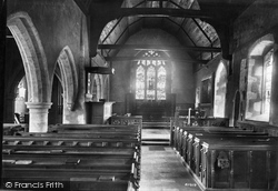 Church Interior 1908, Hever