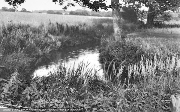 Photo of Hever, The River Eden c.1955