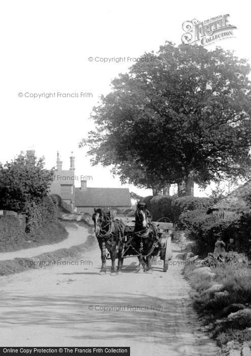 Photo of Hever, Working Horses In The Village 1906