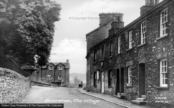 Photo of Heversham, The Village c.1955