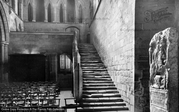 Photo of Hexham, Abbey, Night Stair And Roman Soldier's Memorial c.1935