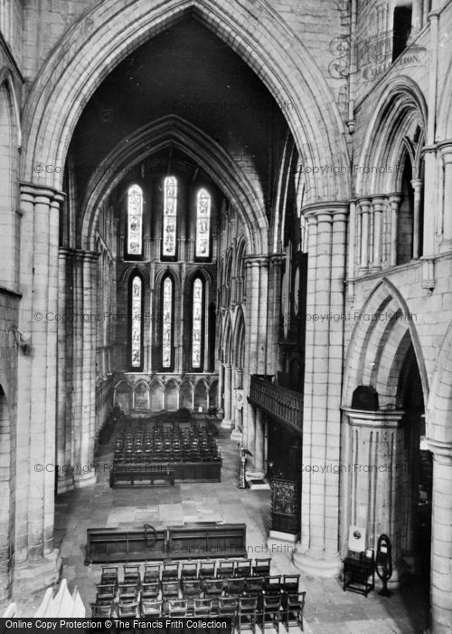 Photo of Hexham, Abbey, The Transepts c.1935