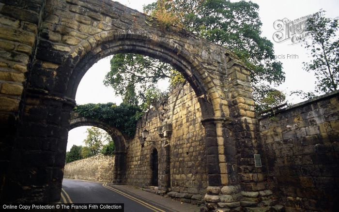 Photo of Hexham, Ruins Of 12th Century Priory Gatehouse c.1990
