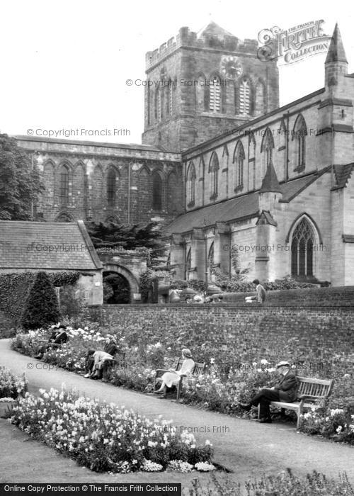 Photo of Hexham, The Abbey Gardens c.1950