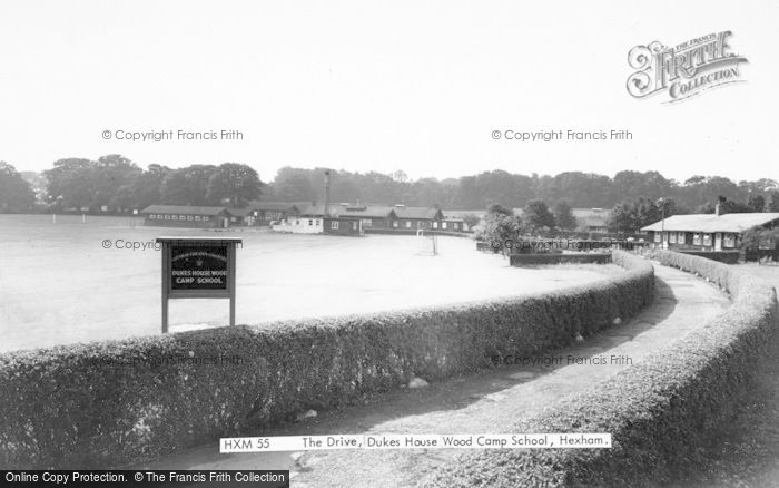 Photo of Hexham, The Drive, Dukes House Wood Camp School c.1955