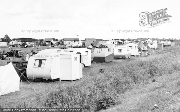 Photo of Heybridge, Caravan Camp, Mill Beach c.1955