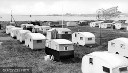 Caravans At Mill Beach c.1960, Heybridge