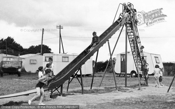 Photo of Heybridge, Children's Playground, Mill Beach c.1955