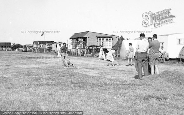 Photo of Heybridge, Osea Road Camp, Mill Beach c.1955