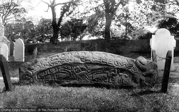 Photo of Heysham, St Peter's Churchyard, The Hog Back Stone 1912