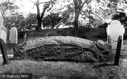 St Peter's Churchyard, The Hog Back Stone 1912, Heysham