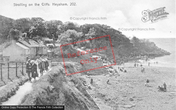 Photo of Heysham, Strolling On The Cliffs c.1925