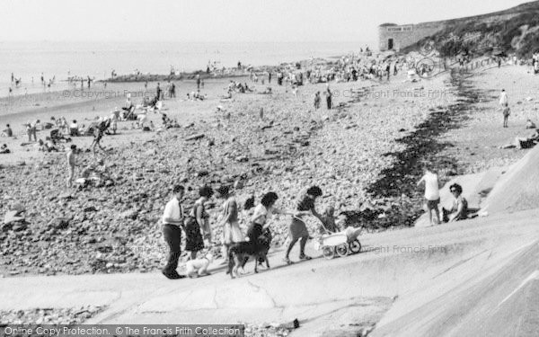 Photo of Heysham, The Beach, Half Moon Bay c.1960