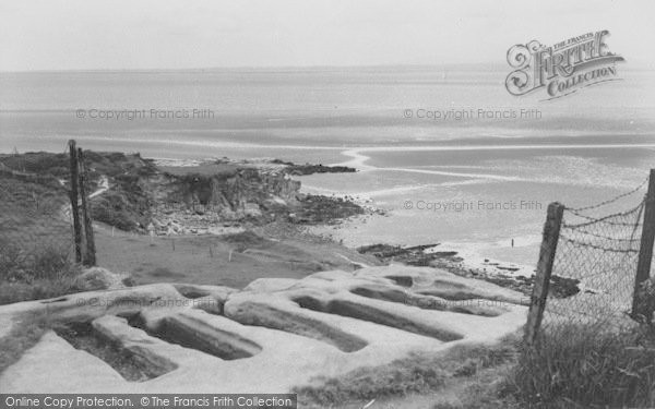 Photo of Heysham, The Stone Coffins And Beach c.1960
