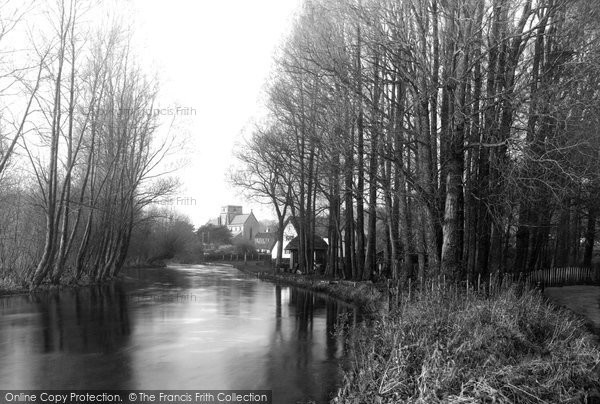 Photo of Heytesbury, River Wylye And Church c.1955