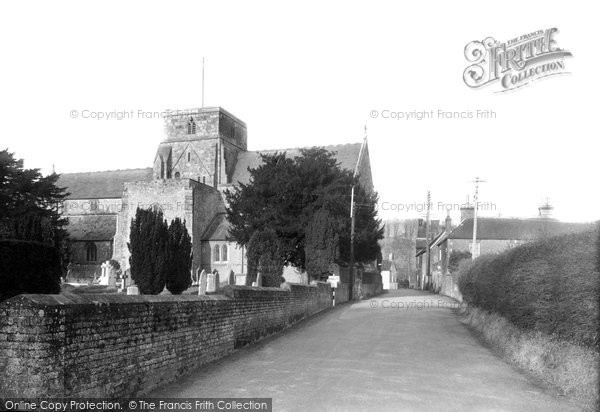 Photo of Heytesbury, Station Road And Church Of St Peter And St Paul  c.1955
