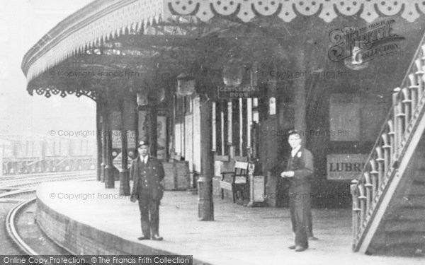 Photo of Heywood, The Station Platform c.1910