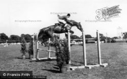 Horse Jumping At All England Show Jumping Course c.1960, Hickstead