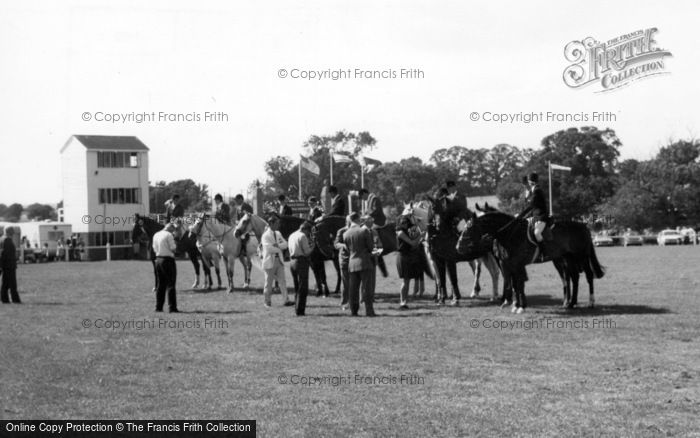 Photo of Hickstead, The Winners Line Up At All England Show Jumping Course c.1960