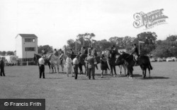 The Winners Line Up At All England Show Jumping Course c.1960, Hickstead