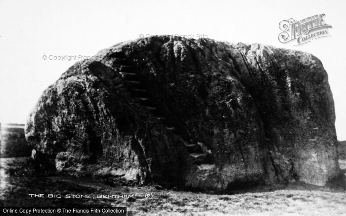 Photo of High Bentham, The Big Stone c.1930