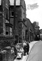 Workmen And Young Family c.1950, High Bentham