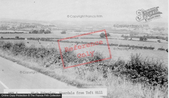 Photo of High Etherley, From Toft Hill c.1960