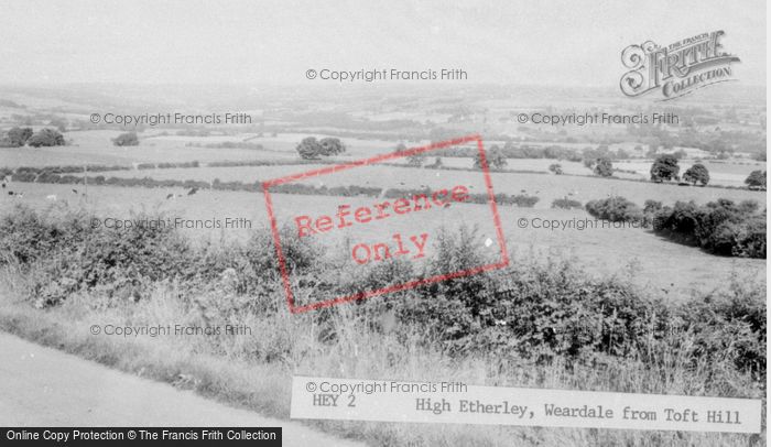 Photo of High Etherley, From Toft Hill c.1960