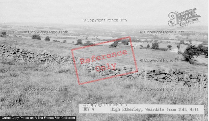 Photo of High Etherley, From Toft Hill c.1960