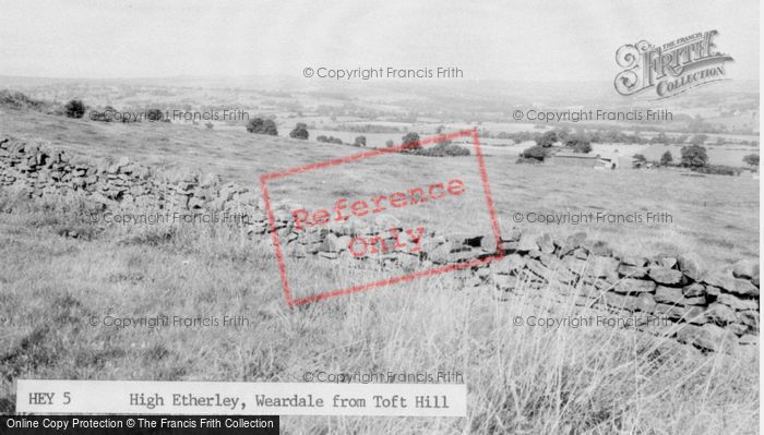 Photo of High Etherley, From Toft Hill c.1960