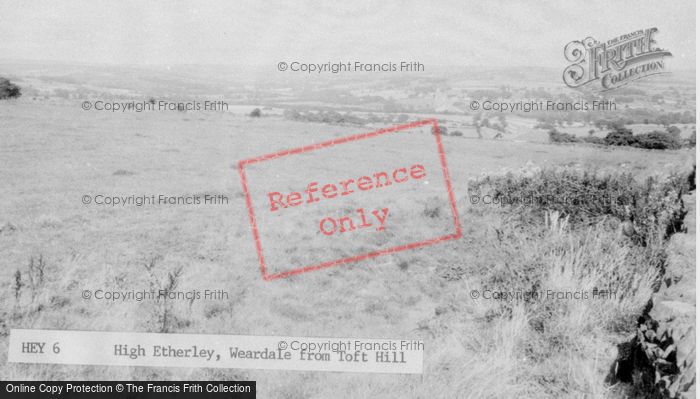 Photo of High Etherley, From Toft Hill c.1960