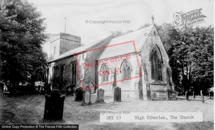 Photo of High Etherley, St Cuthbert's Church c.1960
