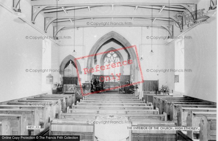 Photo of High Etherley, The Church Interior c.1960