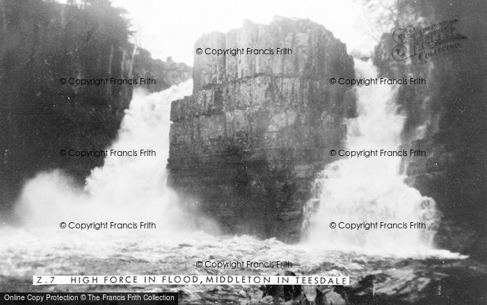 Photo of High Force, In Flood c.1950