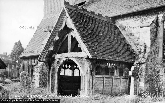 Photo of High Halden, The Church Porch c.1955
