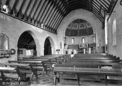 Holy Trinity Church Interior c.1955, High Hurstwood
