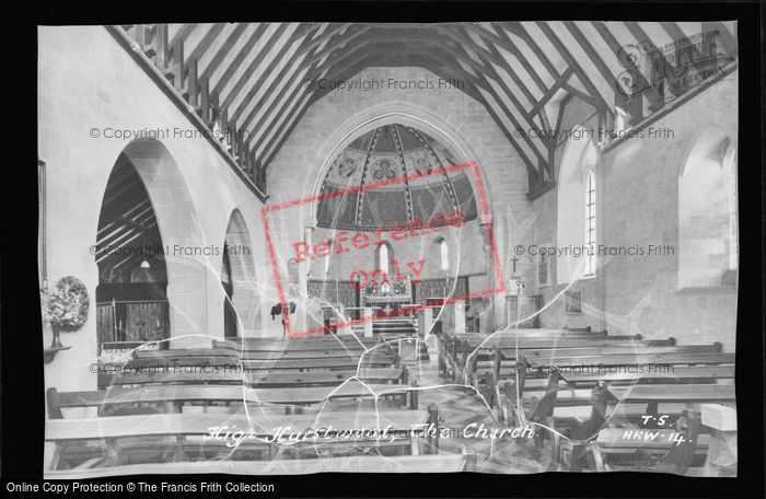 Photo of High Hurstwood, The Church Interior c.1955
