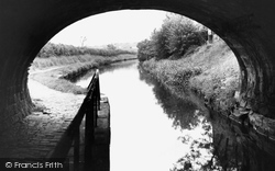 Canal From Under Road Bridge c.1955, High Lane