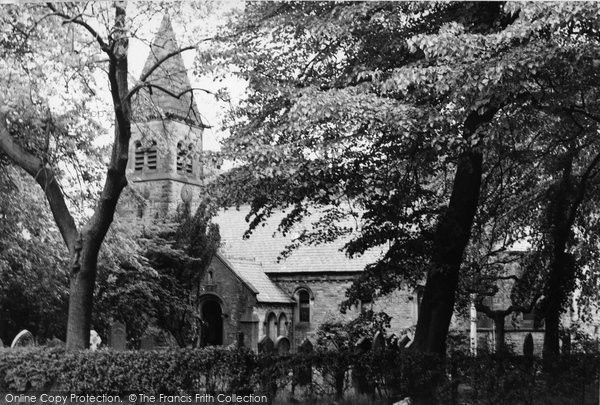 Photo of High Lane, St Thomas's Church c.1955