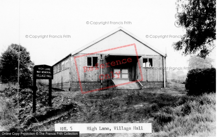 Photo of High Lane, Village Hall c.1955